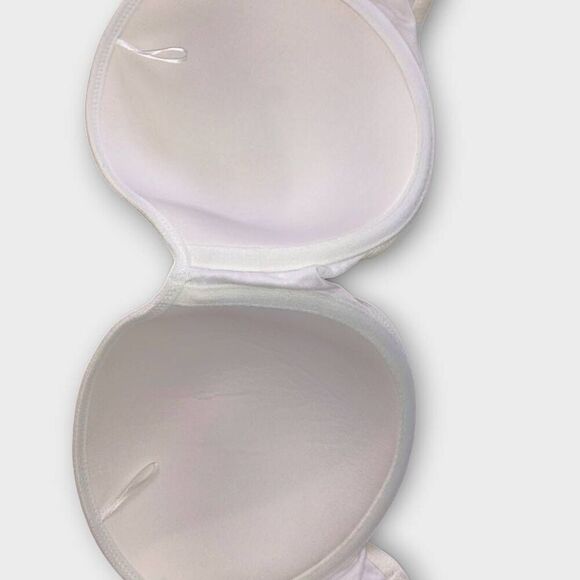 Lilyette 929 Womens Bra Sz 42DD Tailored Strapless Minimizer Bra White Wedding‎ - Picture 4 of 9